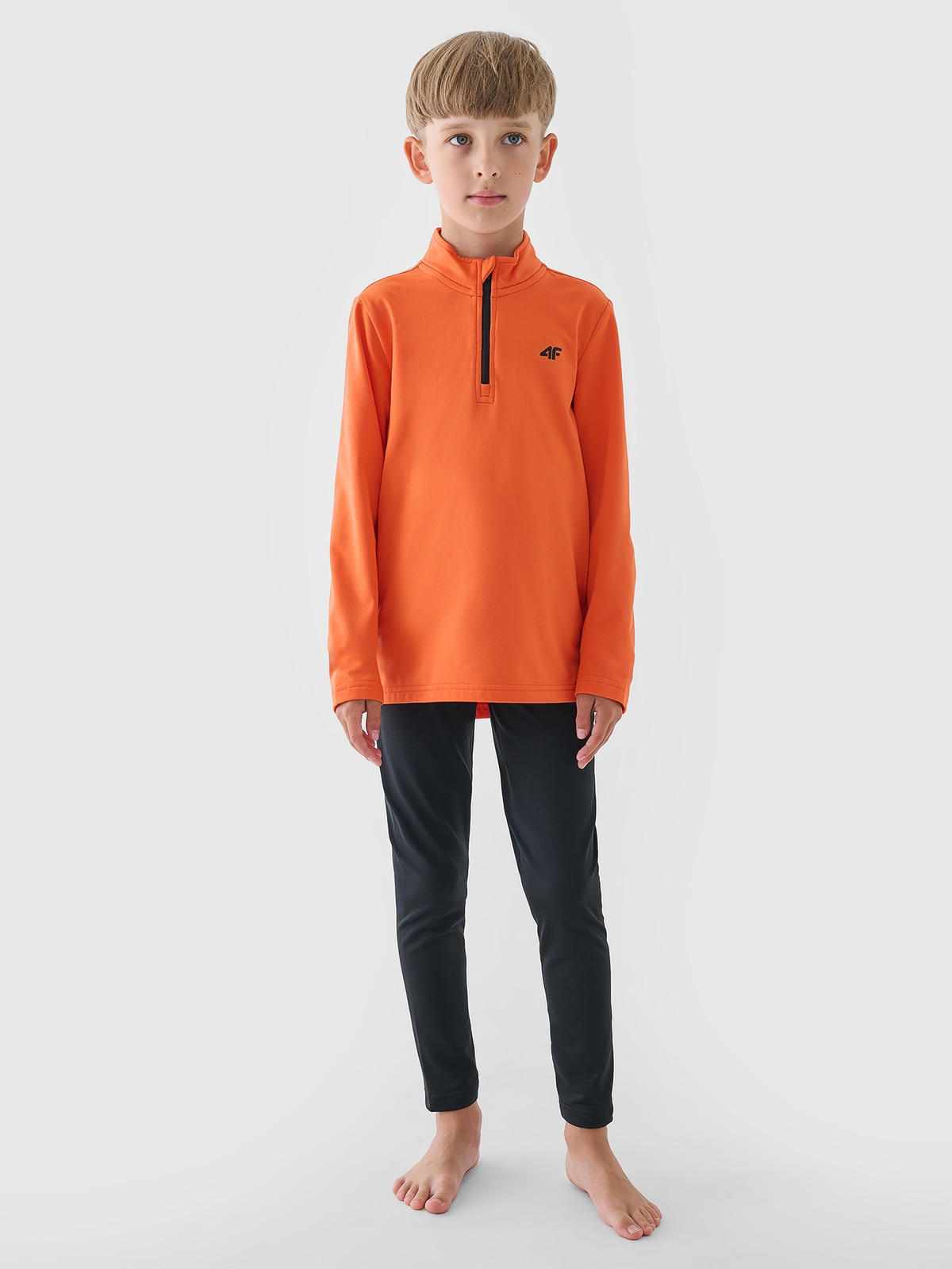 Termoaktyvus sukarštas apatinis trikotažas (apačia) berniukams - juodas