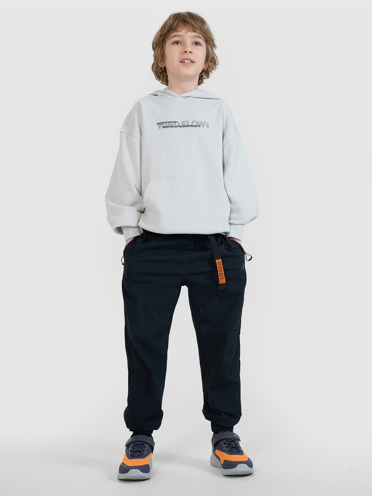 Casual jogger kelnės berniukams - juodos