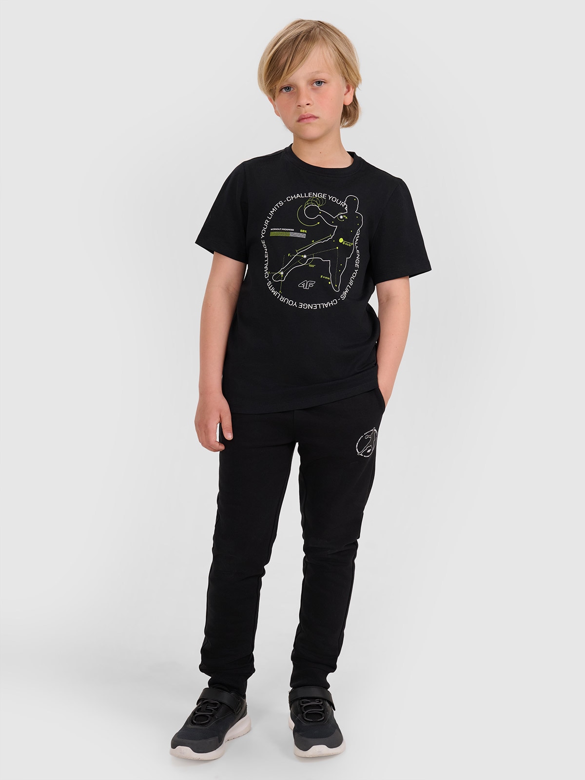 Sportinės jogger kelnės berniukams - juodos