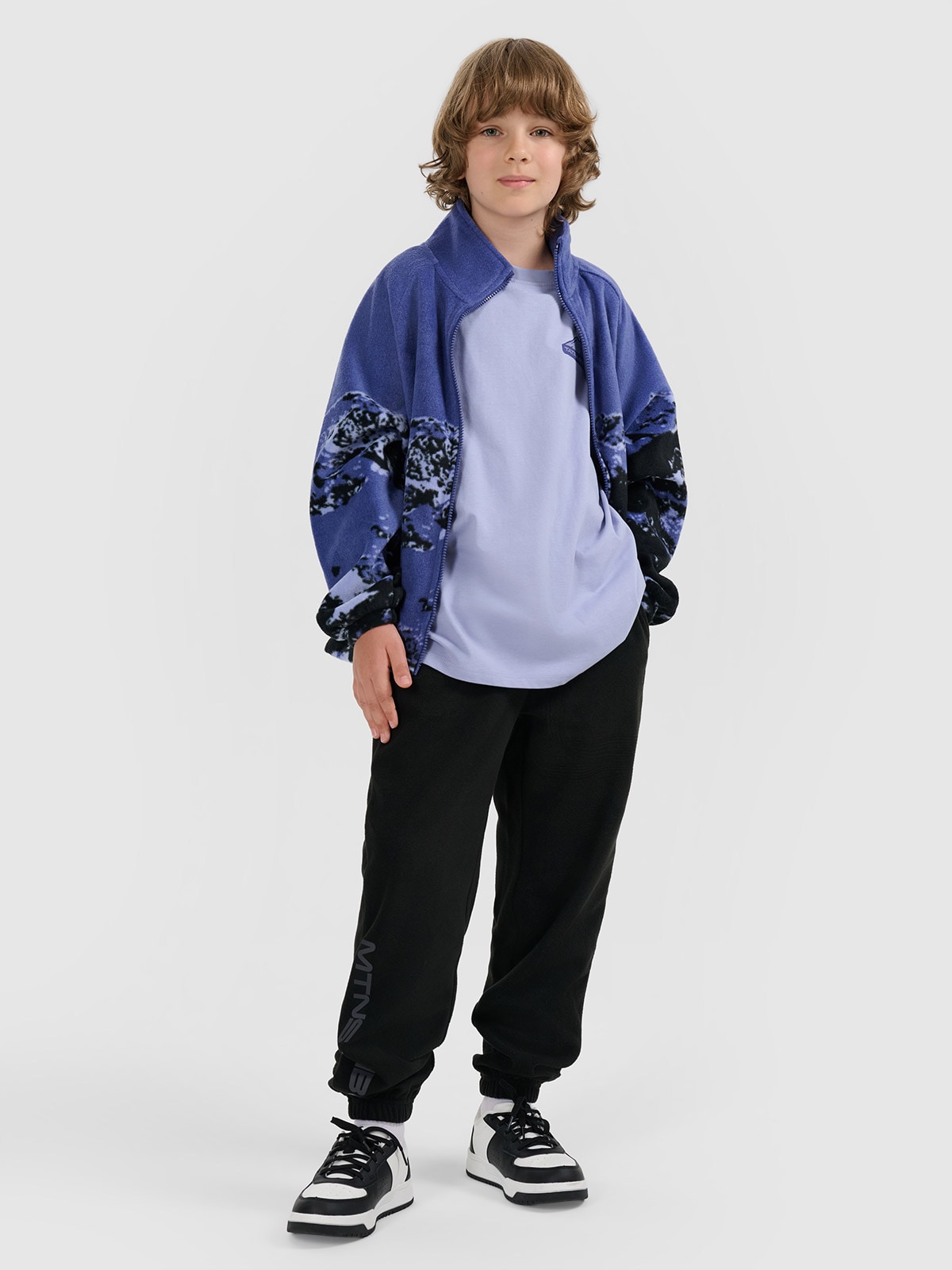 Fliso kelnės berniukams - juodos