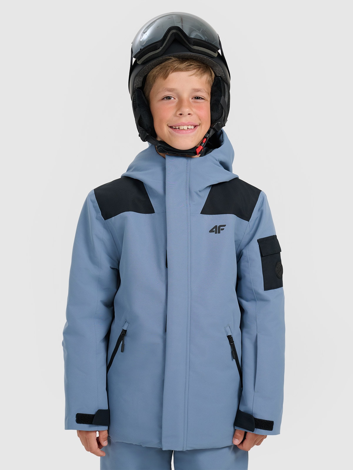 Snieglenčių striukė berniukams 8000 membrana - tamsiai mėlyna