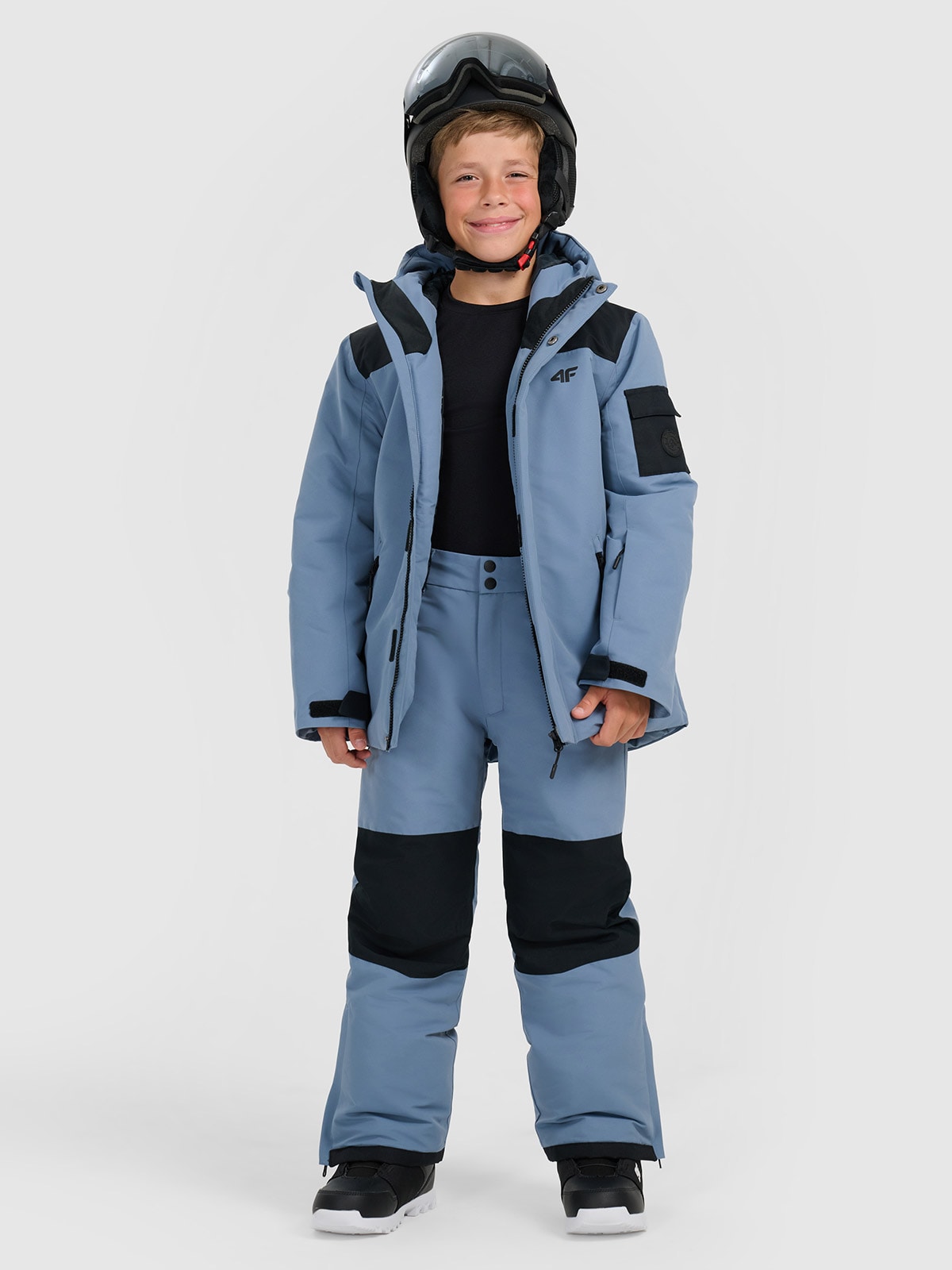 Snieglenčių sporto kelnės berniukams 10000 membrana - tamsiai mėlynos