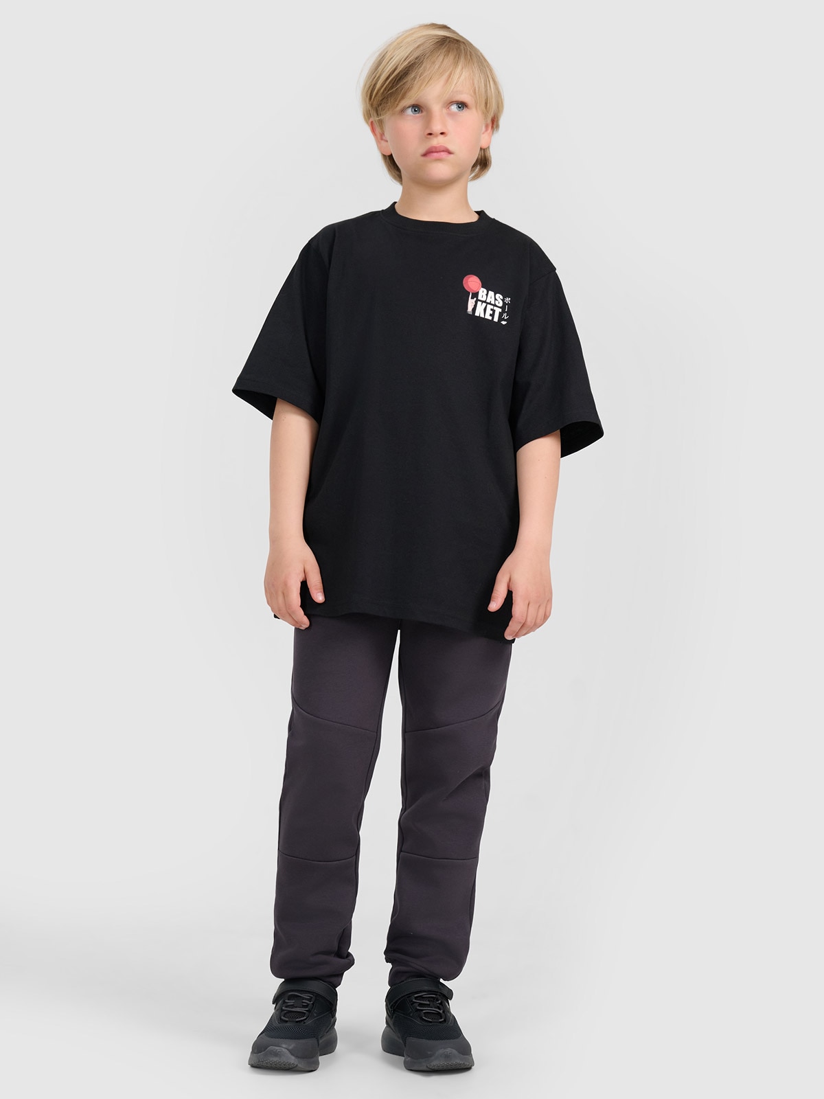 Sportinės jogger kelnės berniukams - pilkos