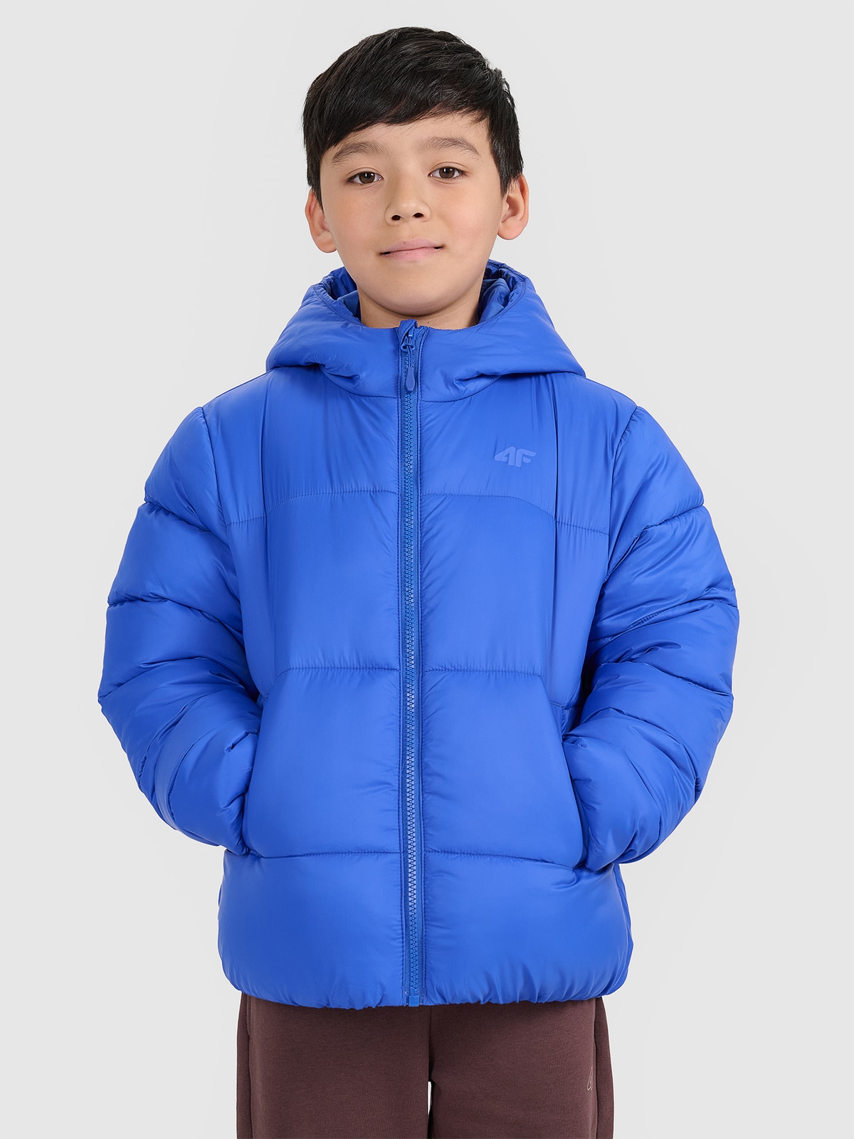 Striukė su sintetiniu pūkų kamšalu berniukams - mėlyna