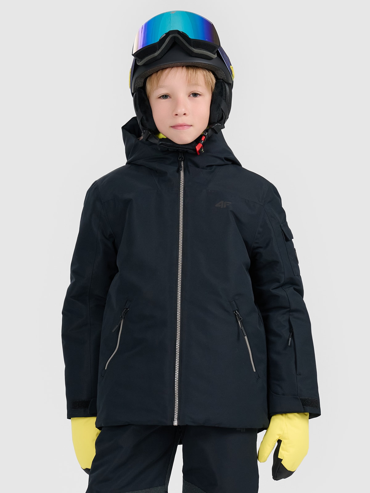 Snieglenčių striukė berniukams 8000 membrana - juoda