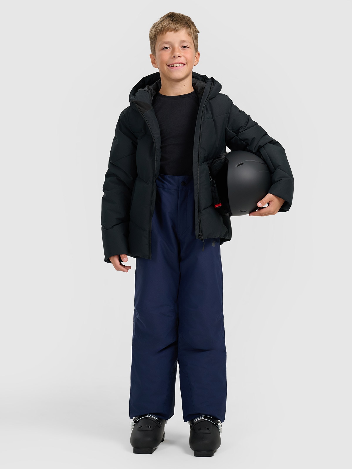 Slidinėjimo kelnės berniukams 5000 membrana - tamsiai mėlynos