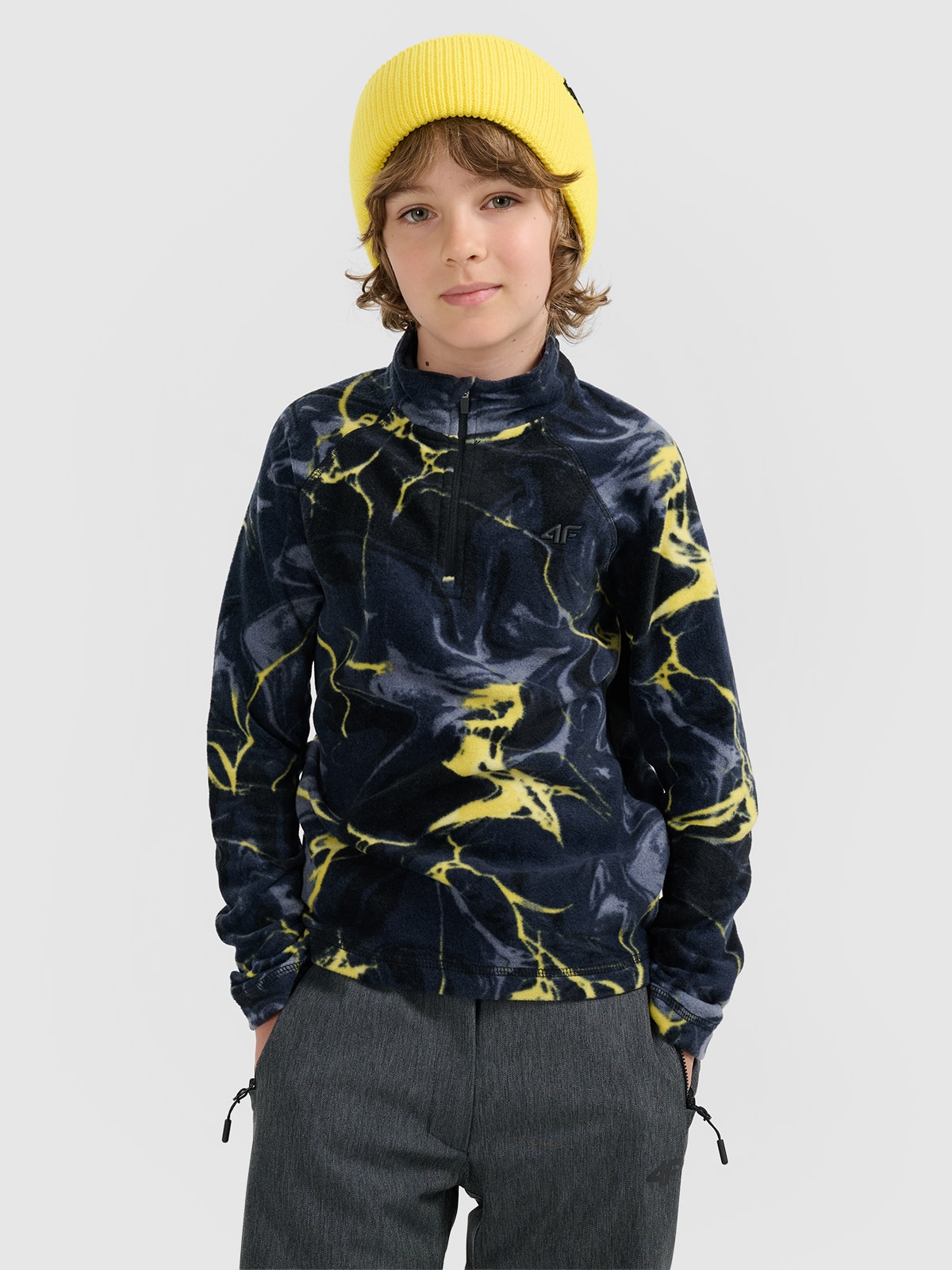 Termoaktyvus fliso apatinis trikotažas (viršus) berniukams - daugiaspalvis