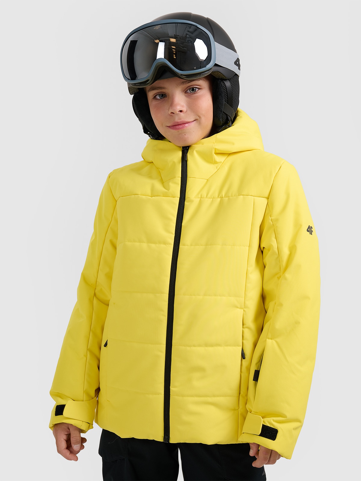 Slidinėjimo striukė berniukams 5000 membrana - geltona