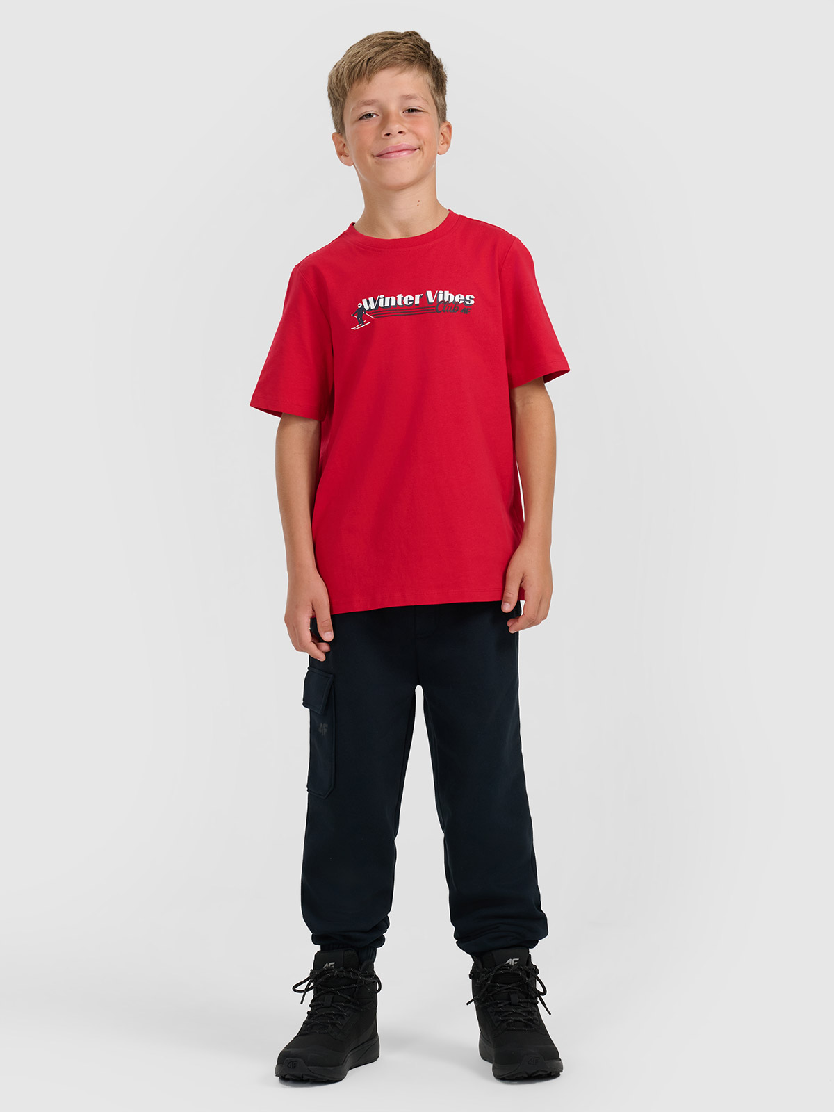 Sportinės jogger kelnės berniukams - tamsiai mėlynos