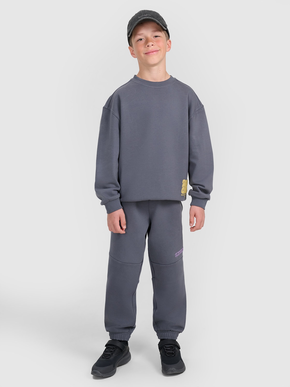 Sportinės jogger kelnės berniukams - pilkos