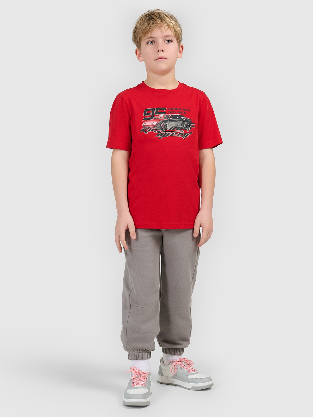 Sportinės jogger kelnės berniukams - pilkos