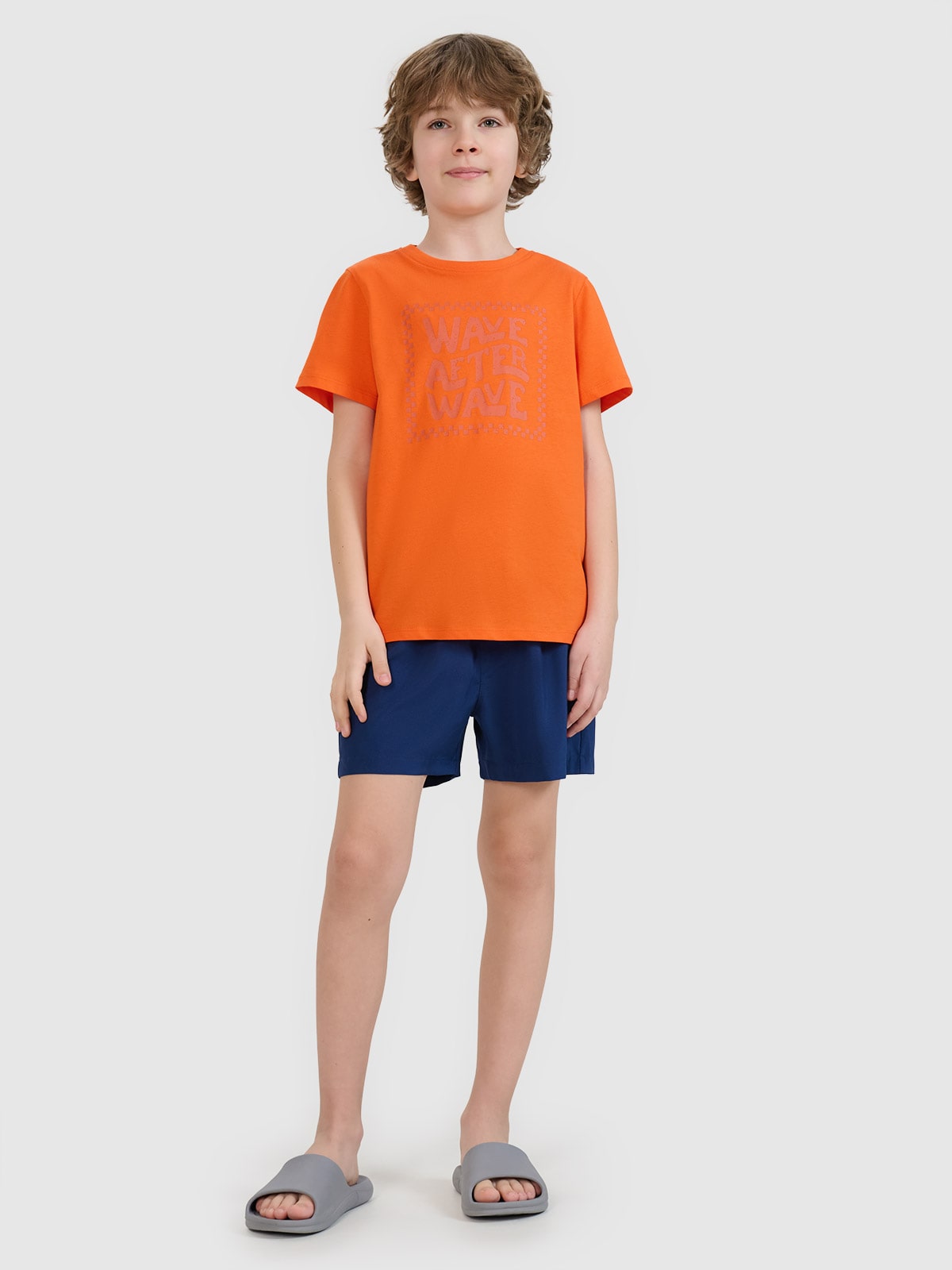 Paplūdimio boardshort šortai berniukams - tamsiai mėlyni