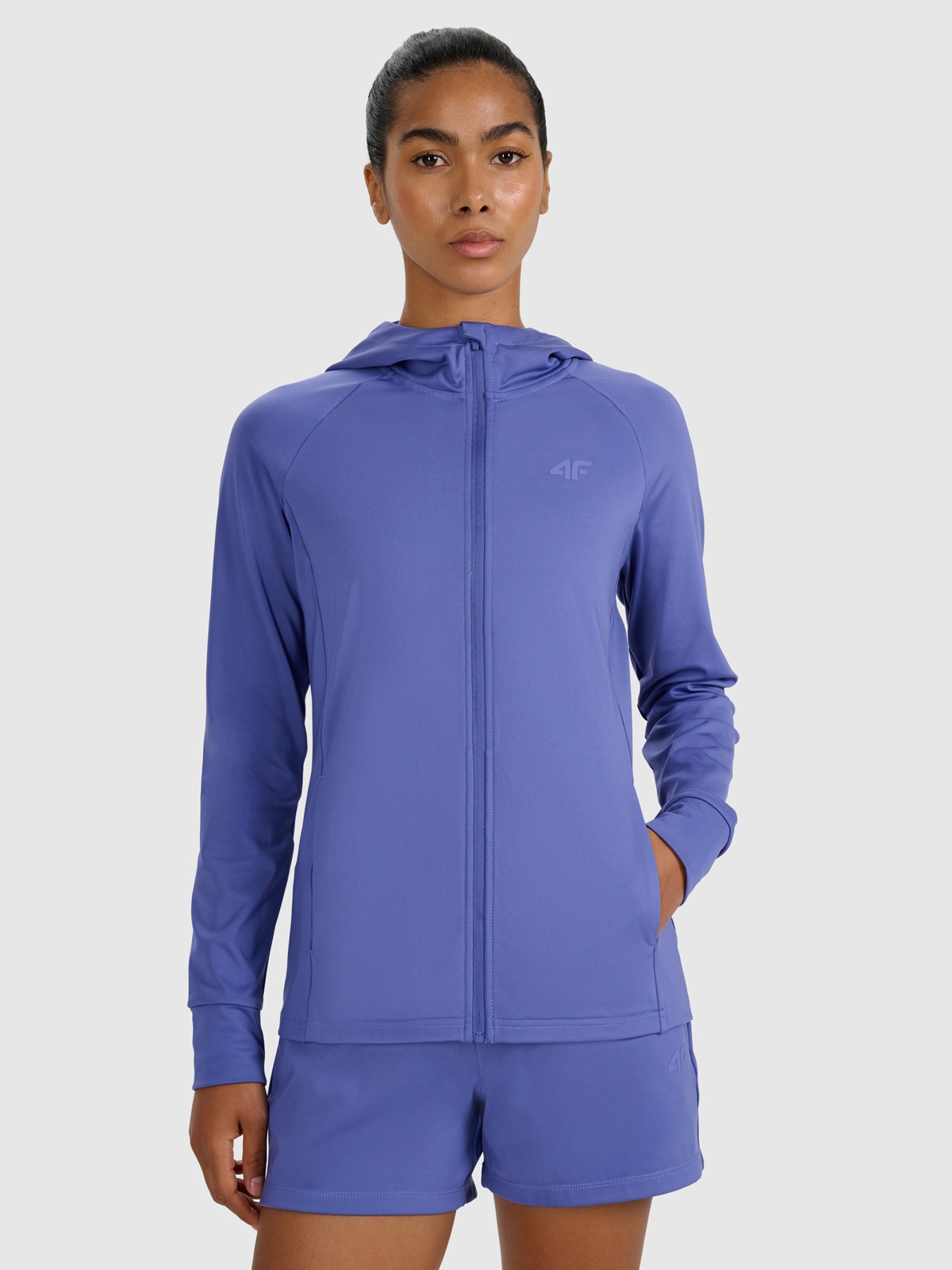 Moteriškas regular greitai džiūstantis treniruočių džemperis - tamsiai mėlynas