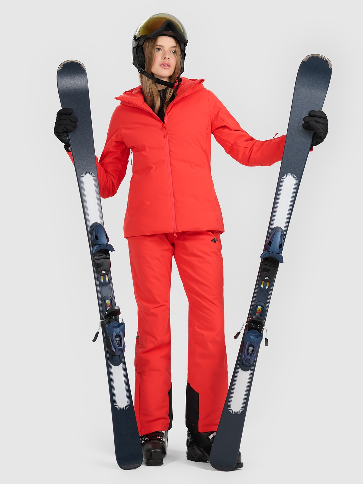 Moteriškos slidinėjimo kelnės 5000 membrana - raudonos