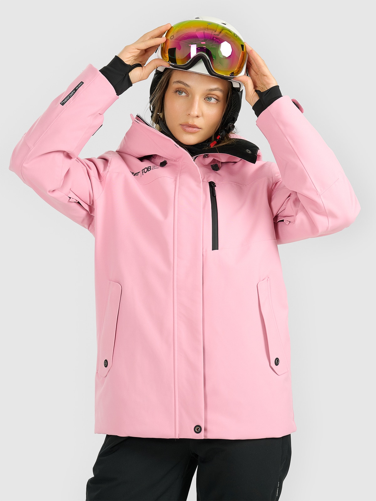 Moteriška snieglenčių striukė 15000 membrana - rožinė