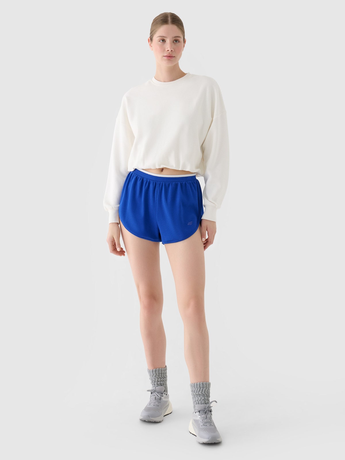 Moteriški sportiniai šortai - mėlyni