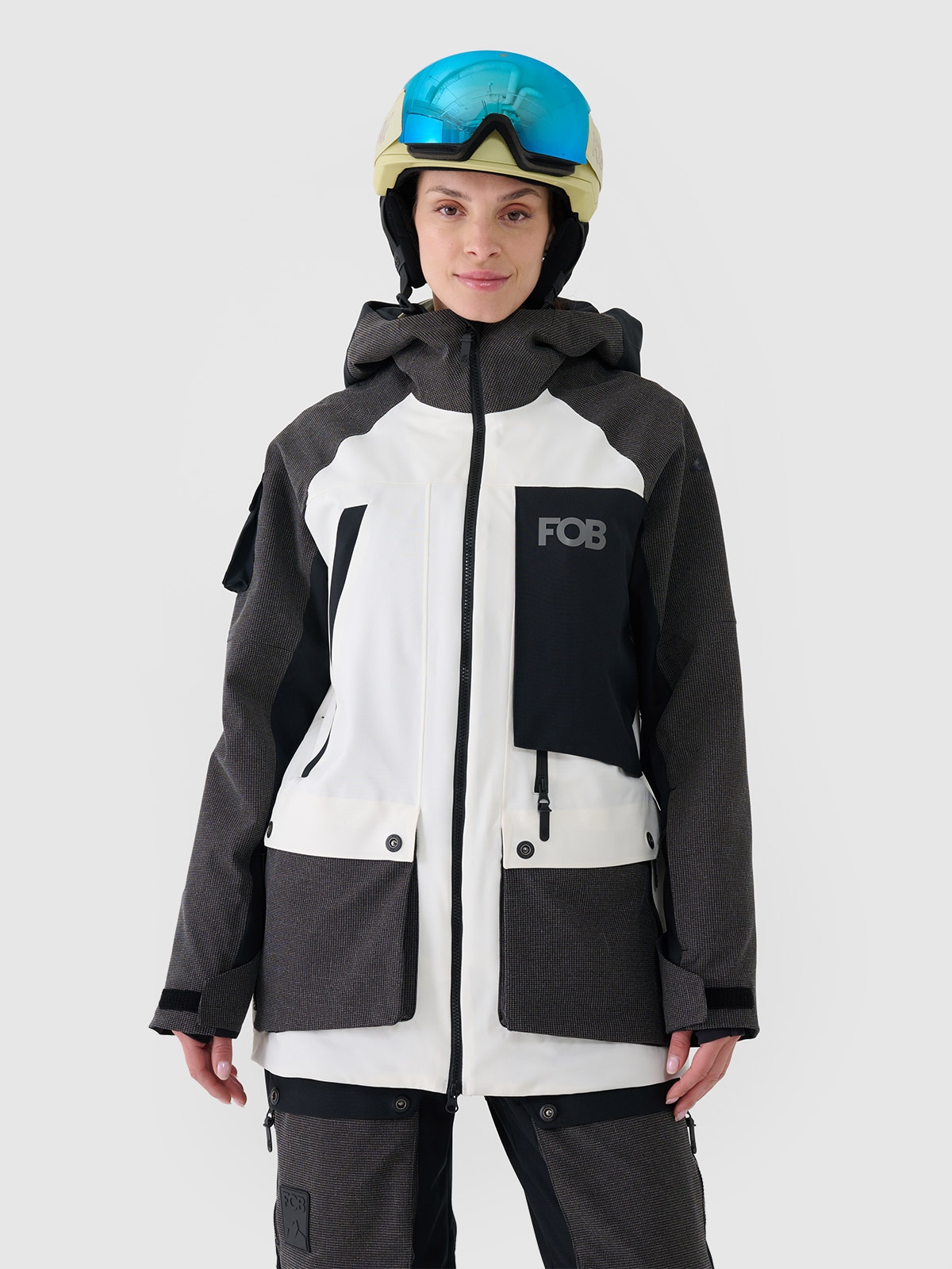 Moteriška snieglenčių striukė 10000 membrana - balta