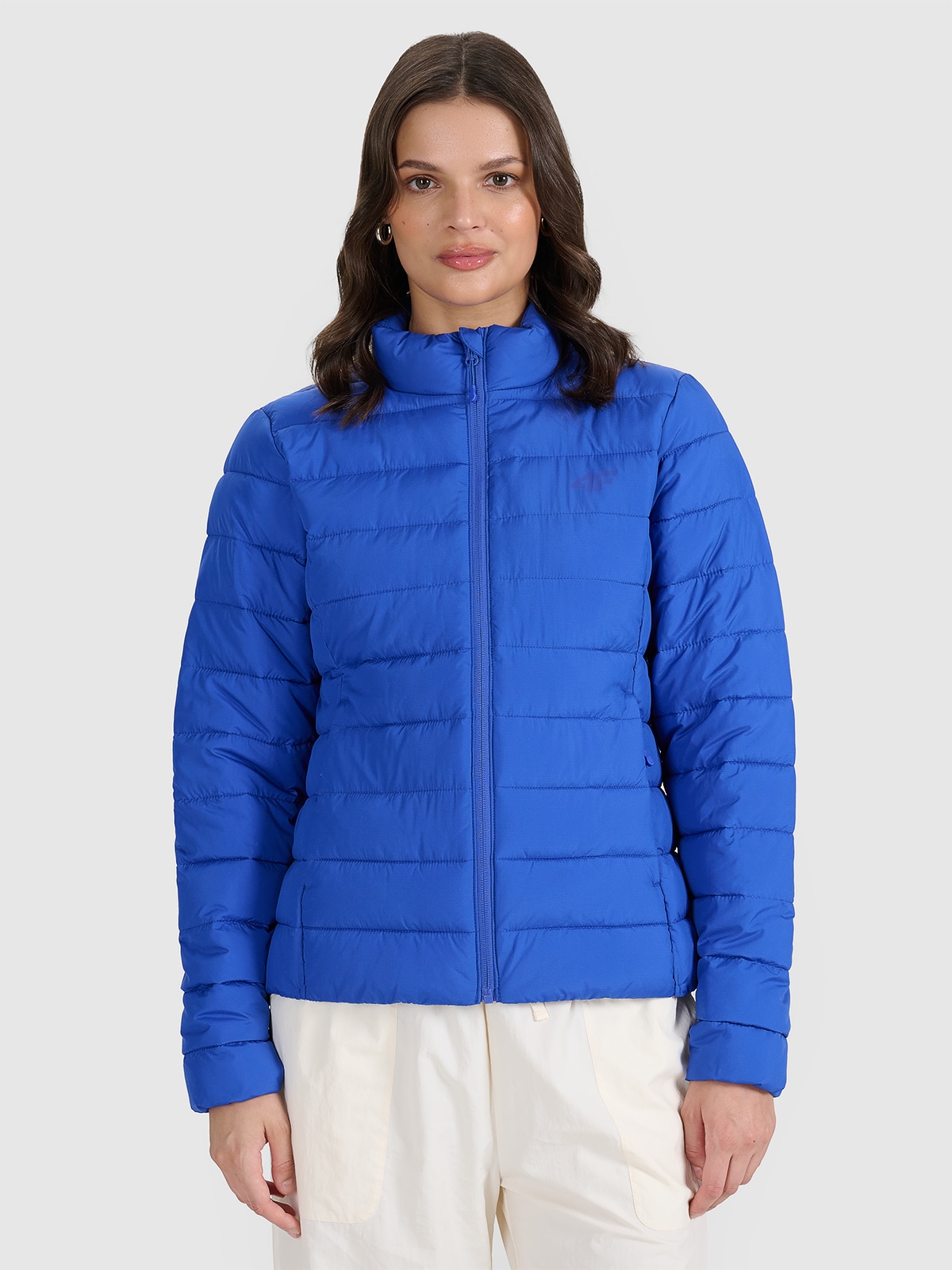 Moteriška striukė su sintetiniu kamšalu - mėlyna