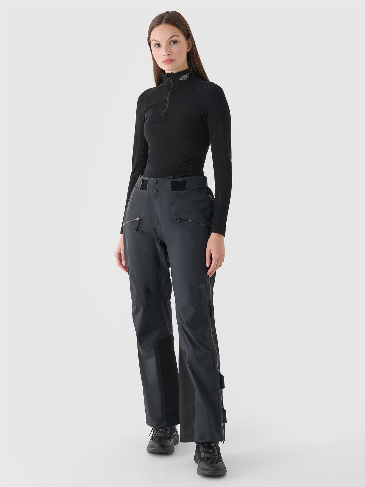 Moteriškos slidinėjimo kelnės 20000/40000 membrana - juodos