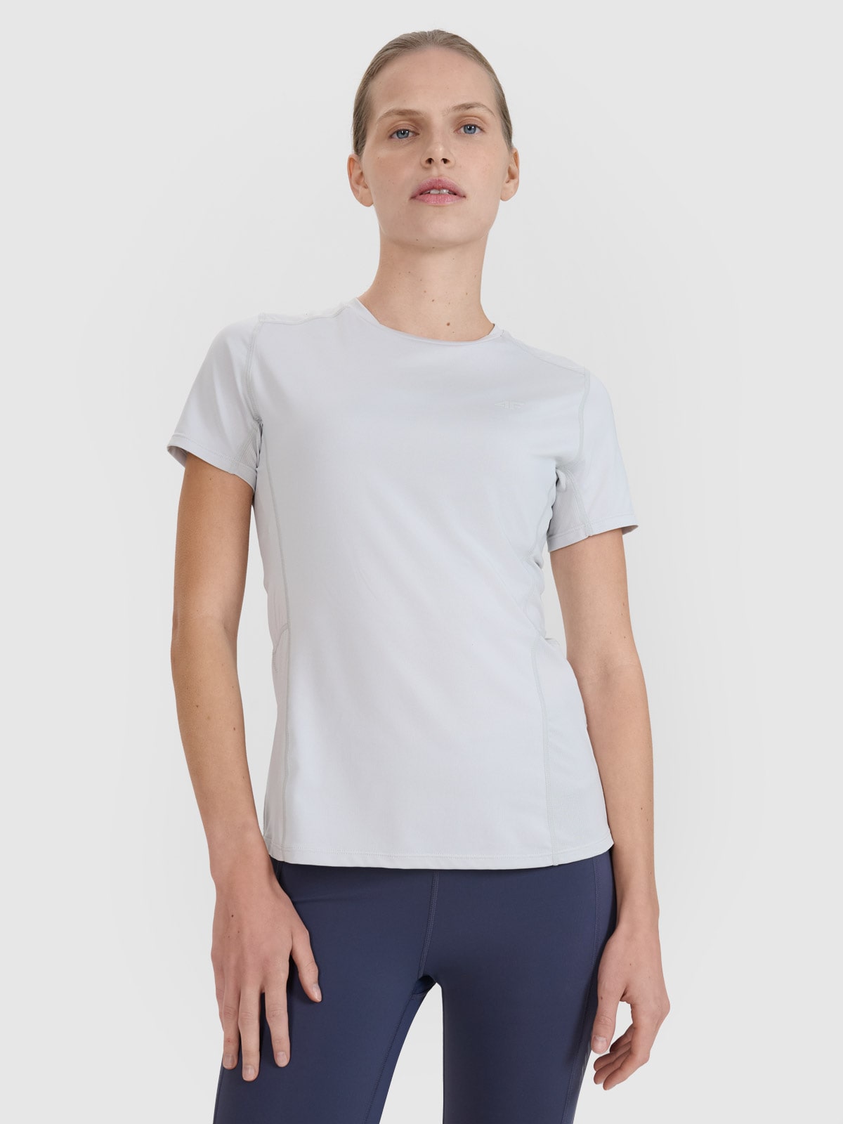 Moteriški regular bėgimo lauke marškinėliai - pilki