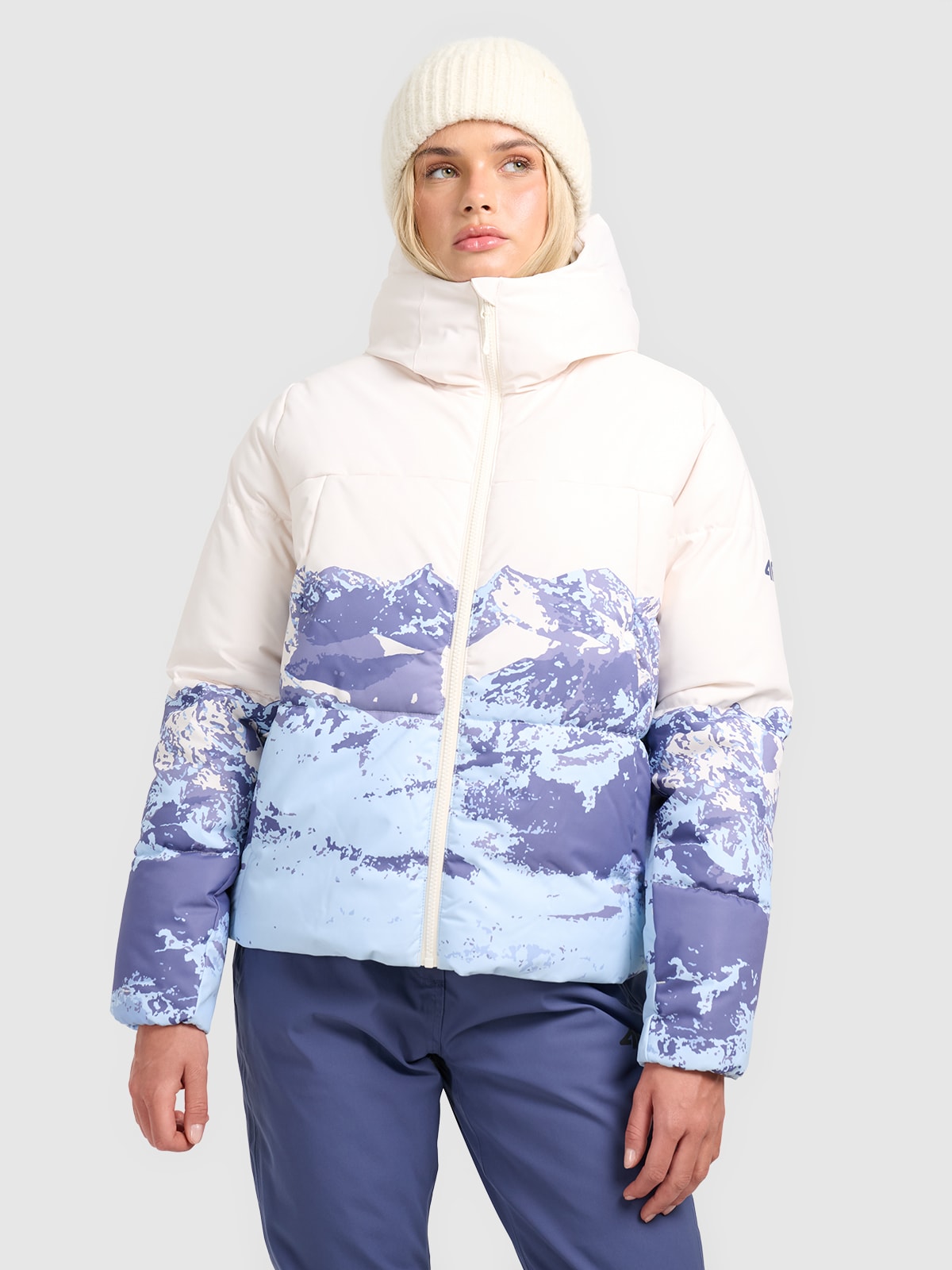 Moteriška slidinėjimo striukė 5000 membrana - daugiaspalvė