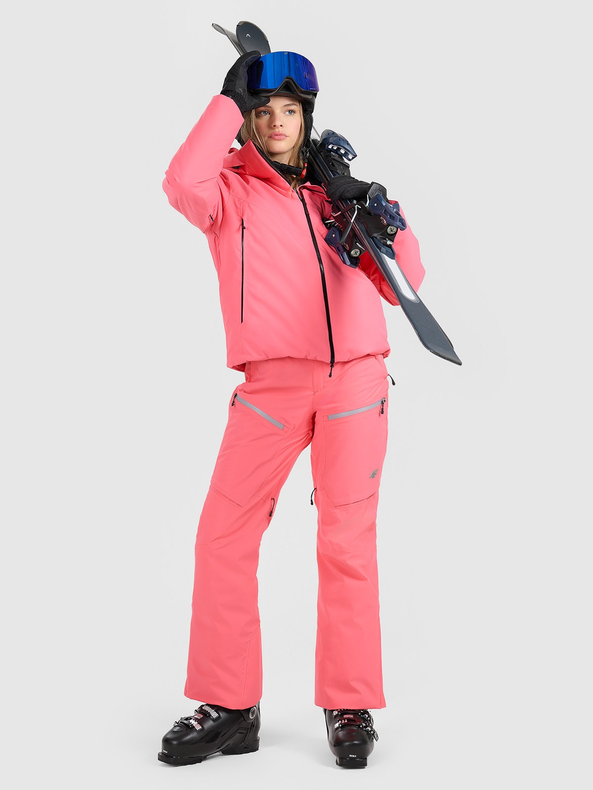 Moteriškos slidinėjimo kelnės 15000 membrana - rožinės