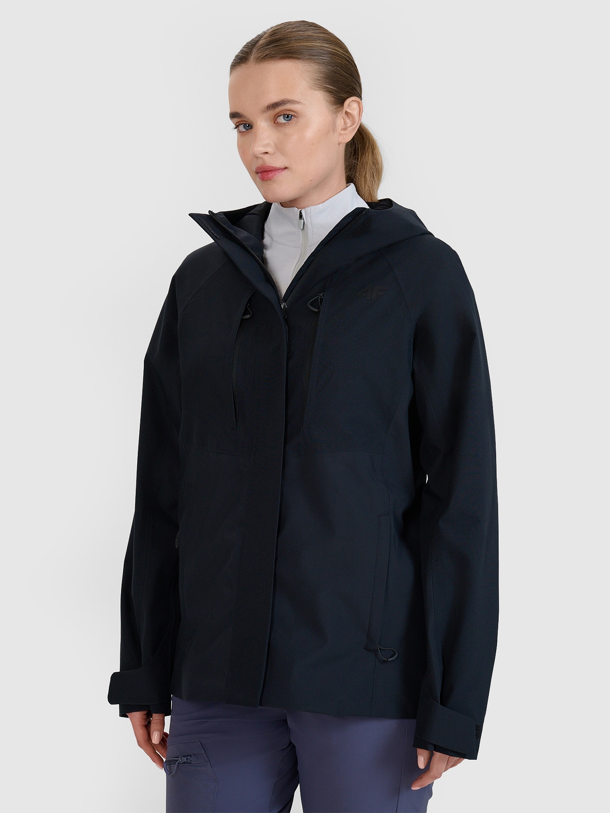 Moteriška žygio striukė 10000 membrana - juoda