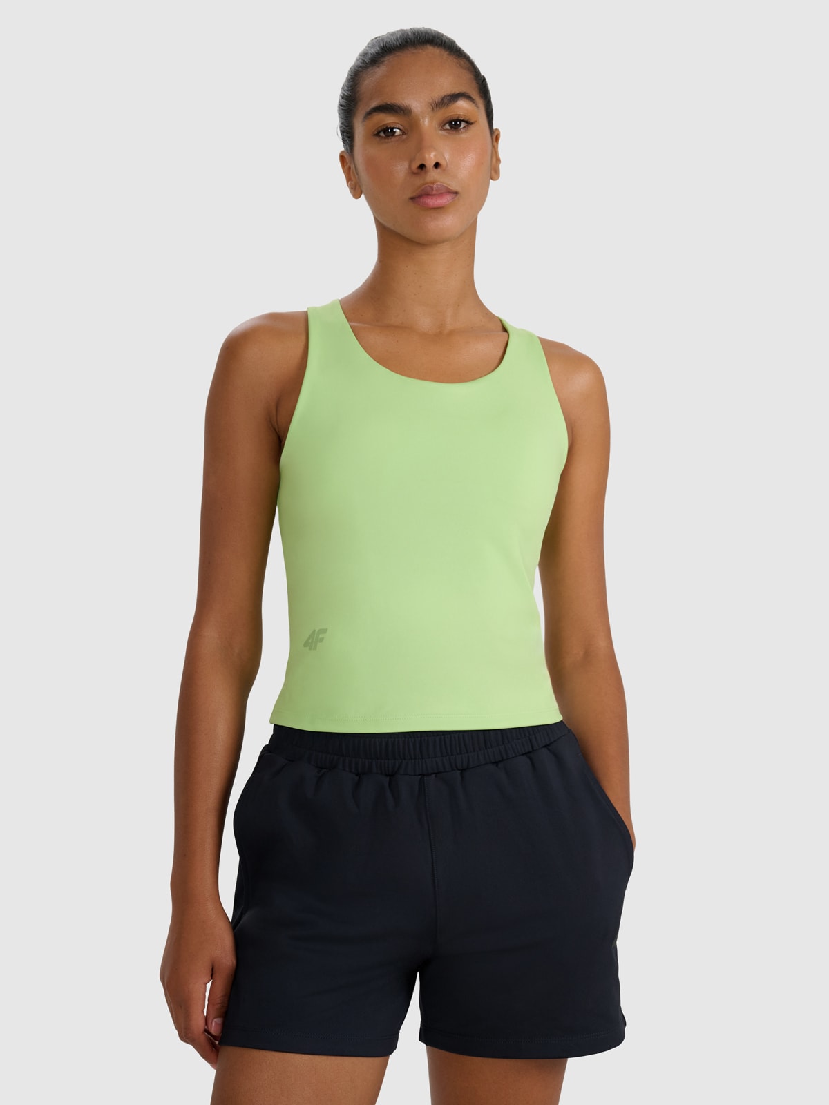 Moteriški Top greitai džiūstantys treniruočių marškinėliai - žali