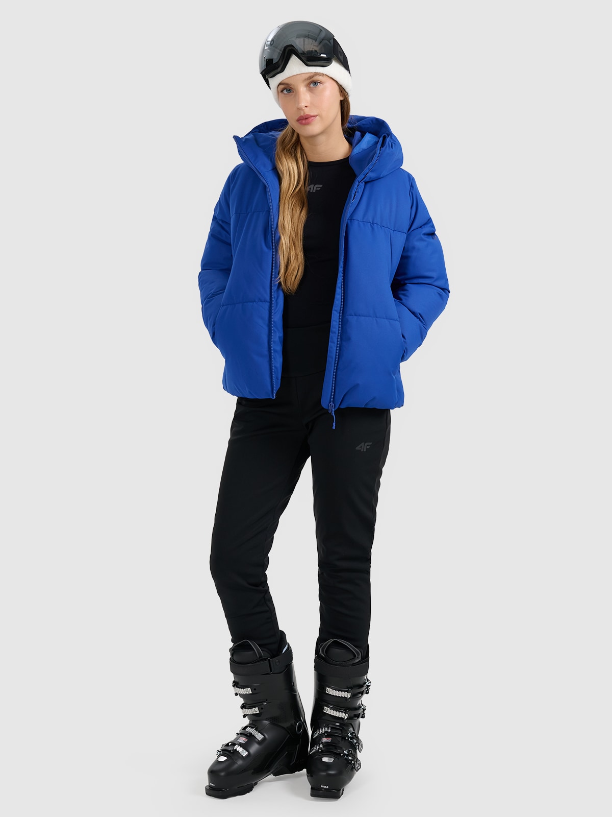 Moteriškos softshell slidinėjimo kelnės 10000 membrana - juodos