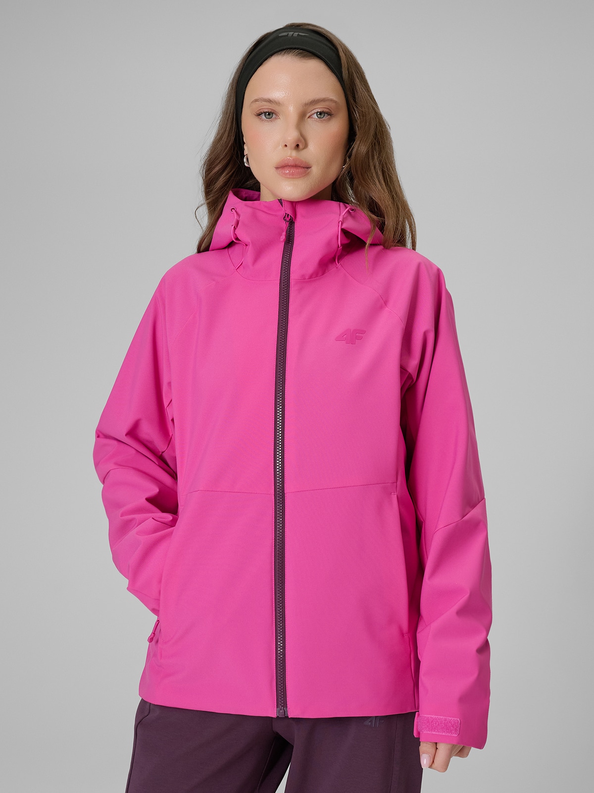 Pereinamojo sezono striukė membrana 5000 moterims - rožinė