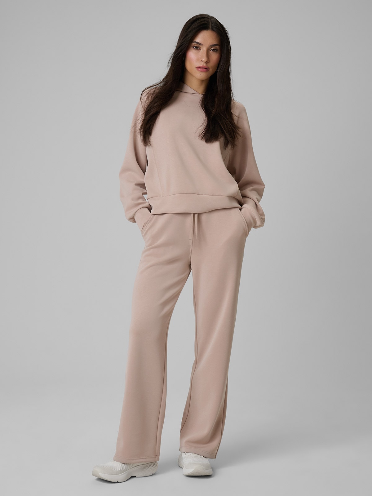 Moteriškos sportinės kelnės su modalu - smėlio