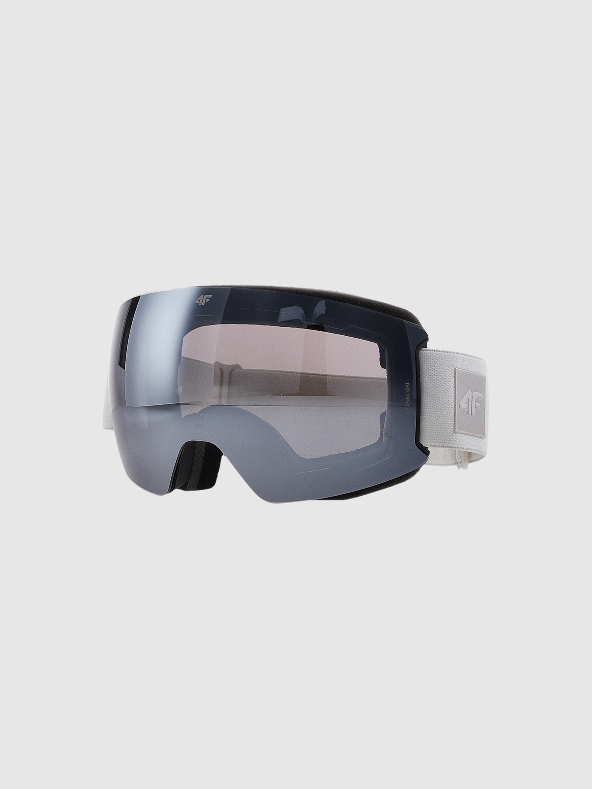 Slidinėjimo akiniai su veidrodiniu sluoksniu unisex - balti