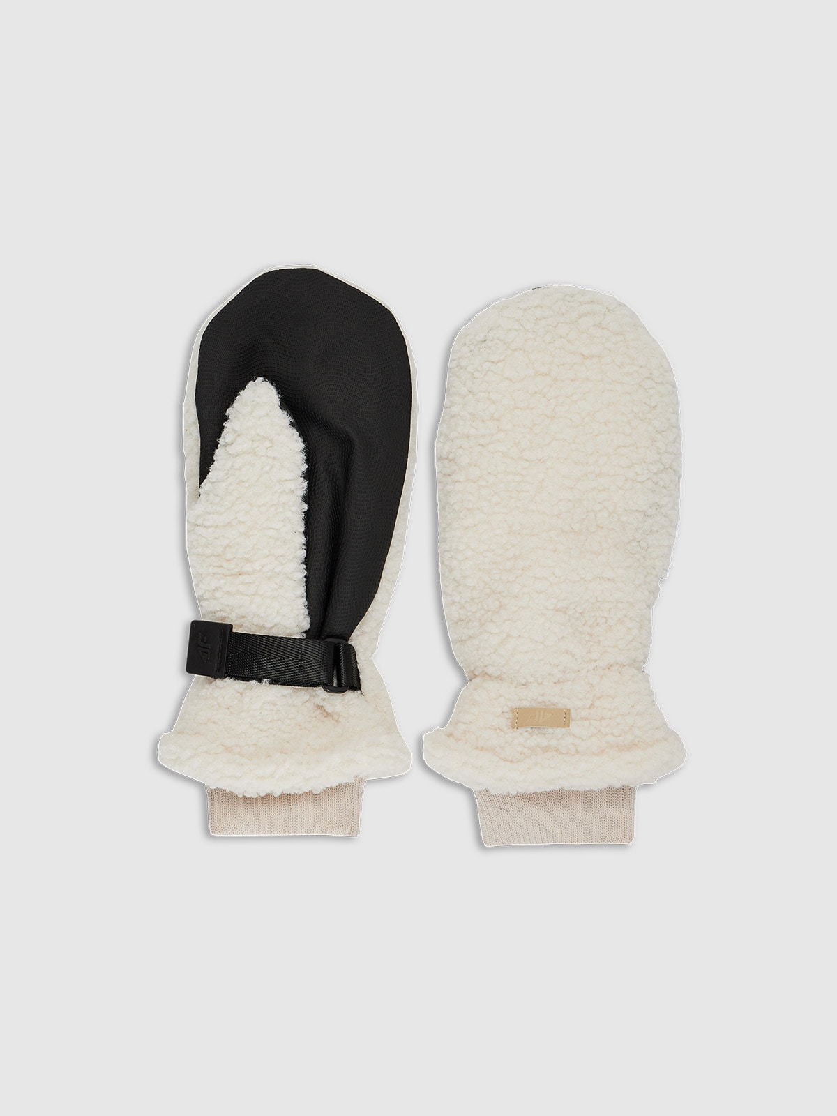 Pirštinės su vienu pirštu unisex - smėlio spalvos 