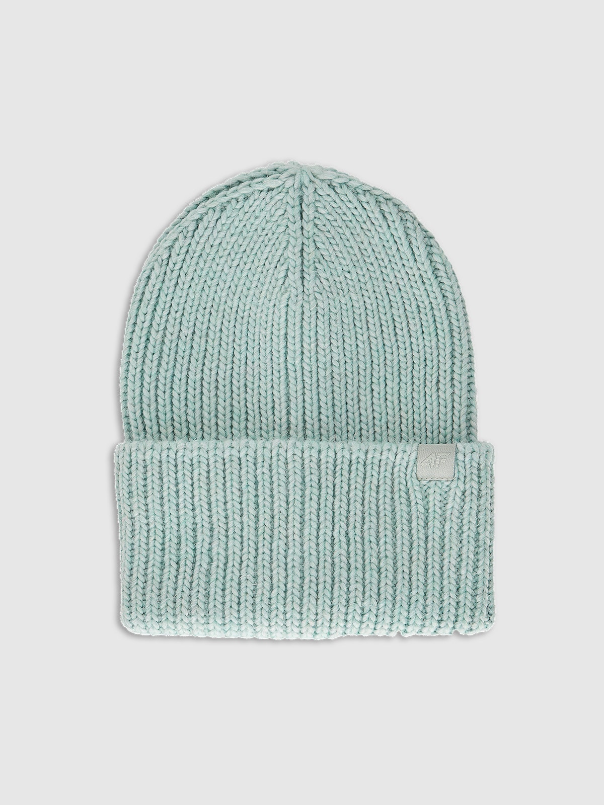 Moteriška žieminė kepurė su vilnos priedu - turkio spalvos