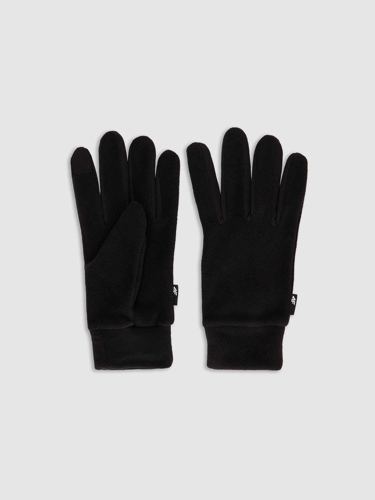 Trikotažinės pirštinės Touch Screen unisex - juodos 