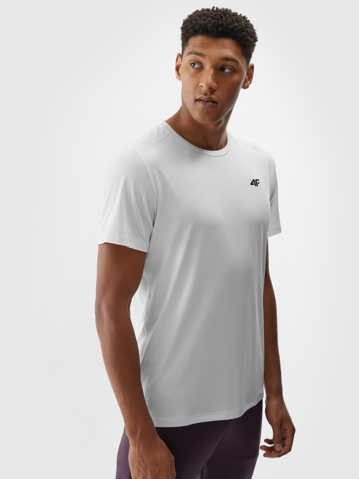Vyriški greitai džiūstantys treniruočių marškinėliai - balti