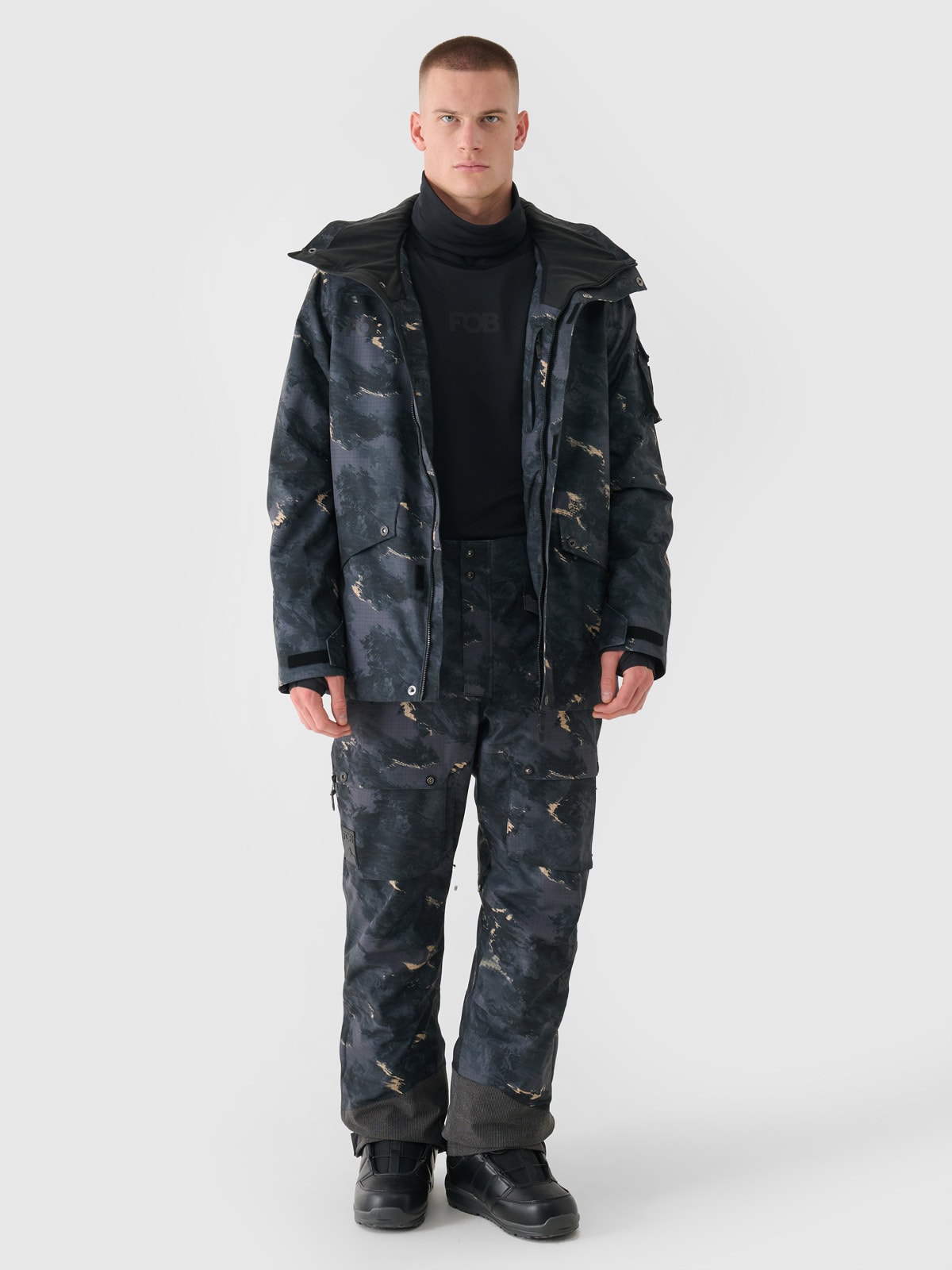 Vyriškos snieglenčių kelnės 10000 membrana - daugiaspalvės