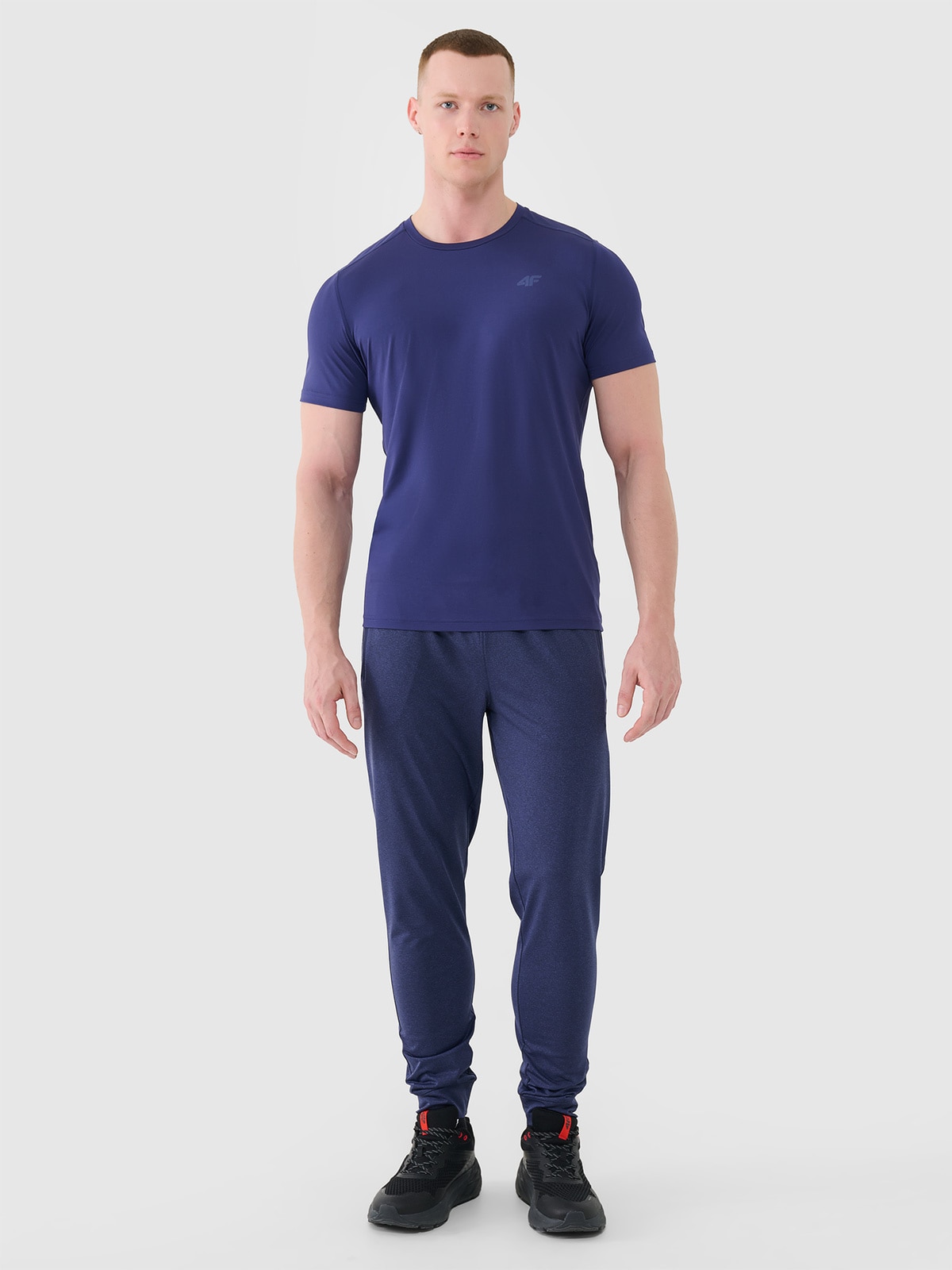 Vyriškos greitai džiūstančios treniruočių kelnės - tamsiai mėlynos