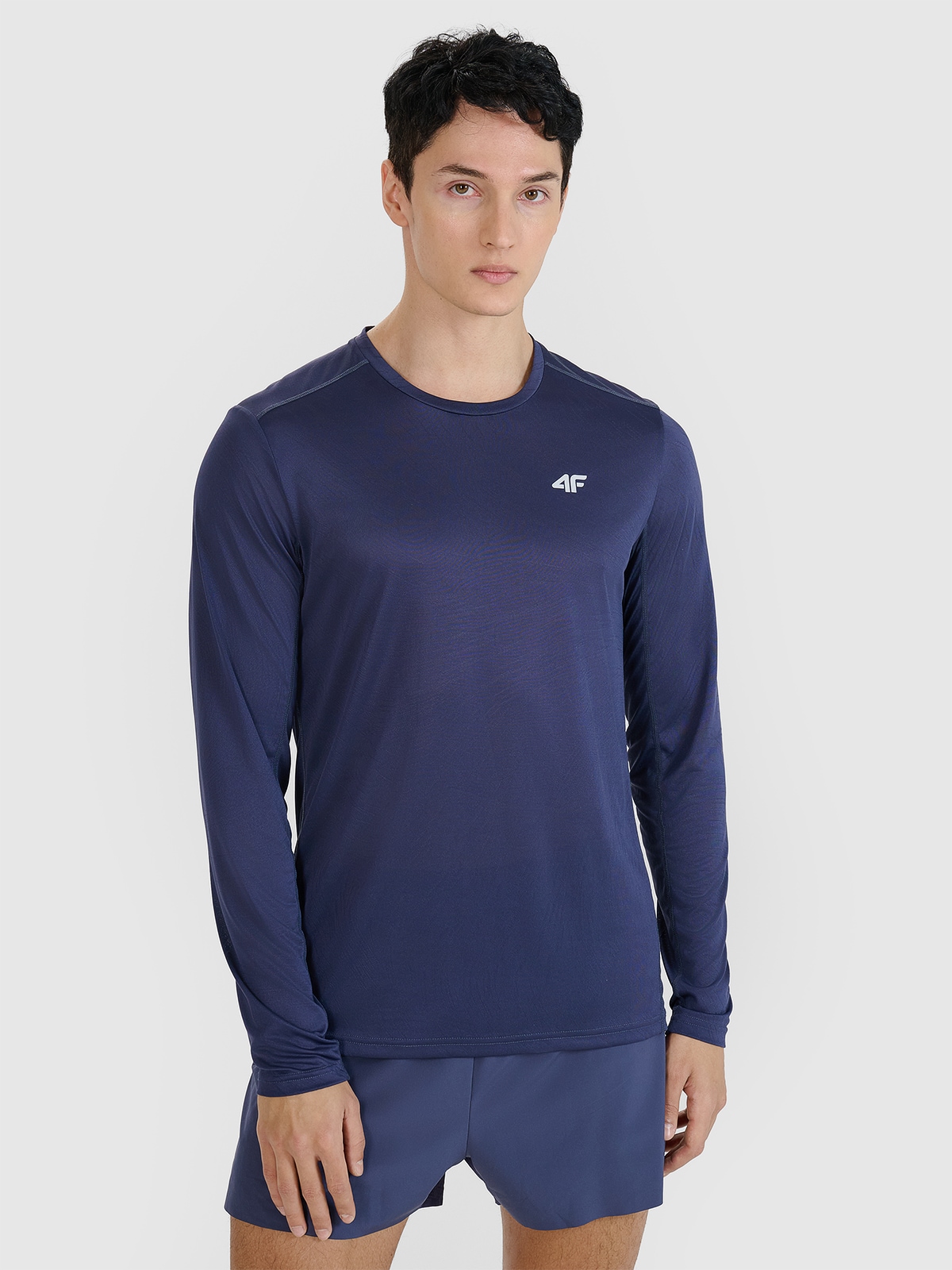 Vyriški Longsleeve greitai džiūstantys bėgimo marškinėliai - pilki