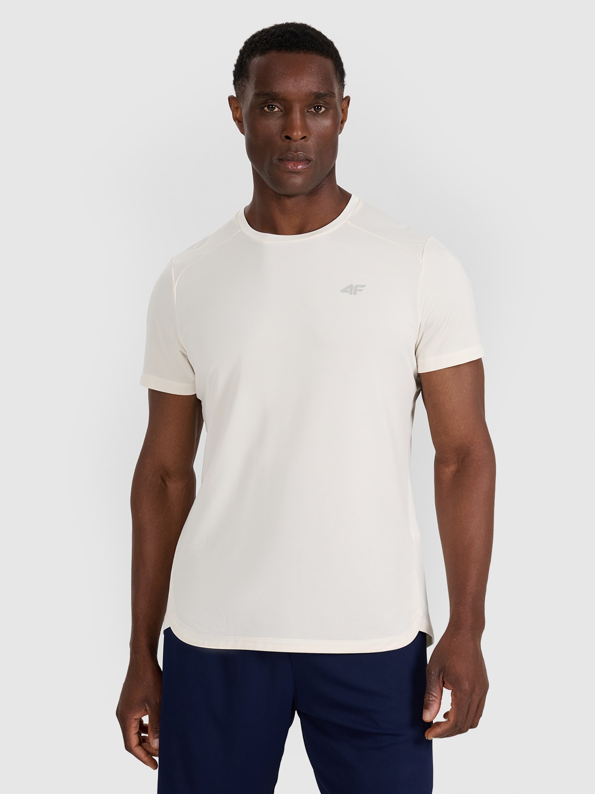Vyriški greitai džiūstantys treniruočių marškinėliai - balti