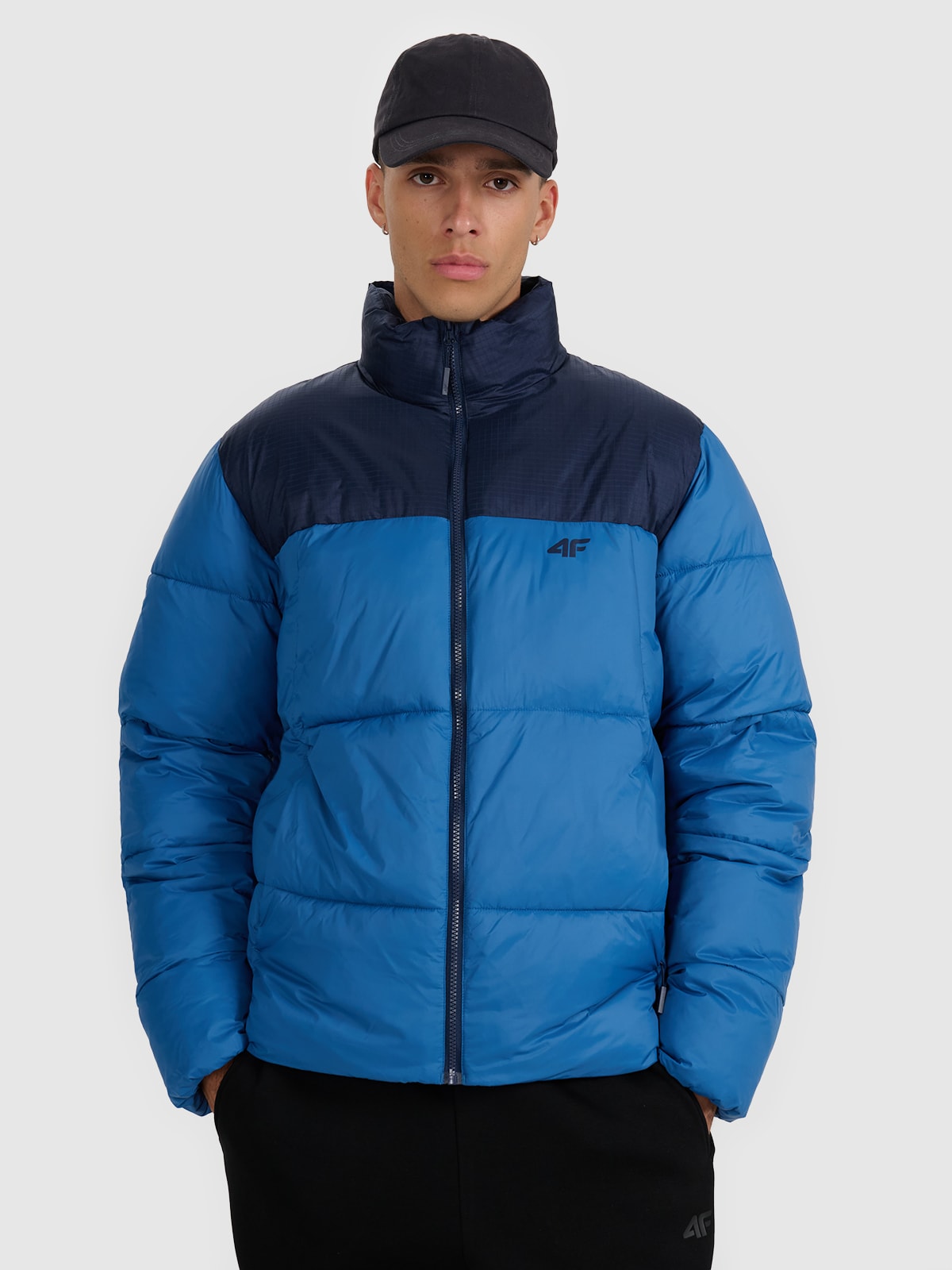 Vyriška striukė su sintetiniu kamšalu - tamsiai mėlyna