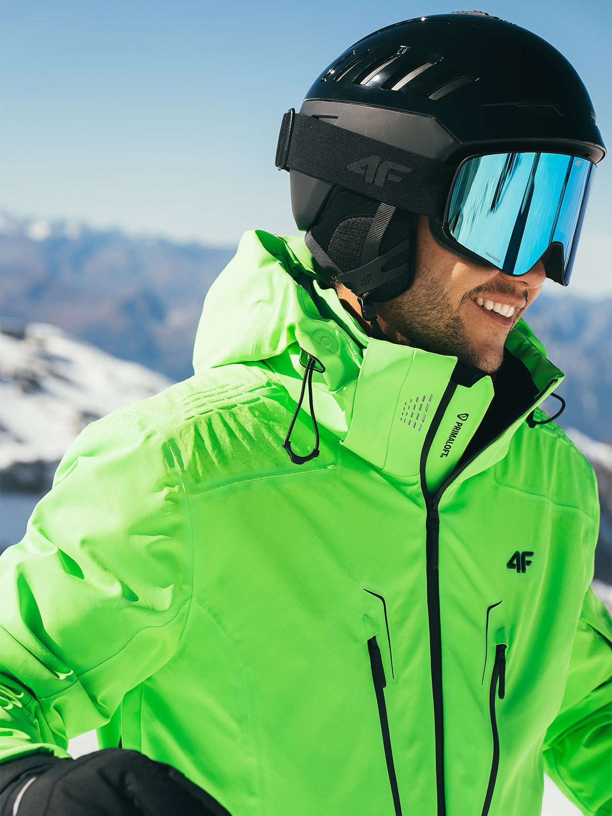 Vyriška slidinėjimo striukė su Dermizax 20000 membrana ir RECCO sistema - žalia