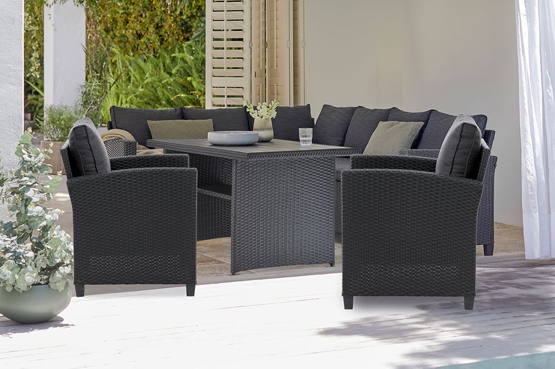 Sodo baldų komplektas AGERMOSE 8 asm.