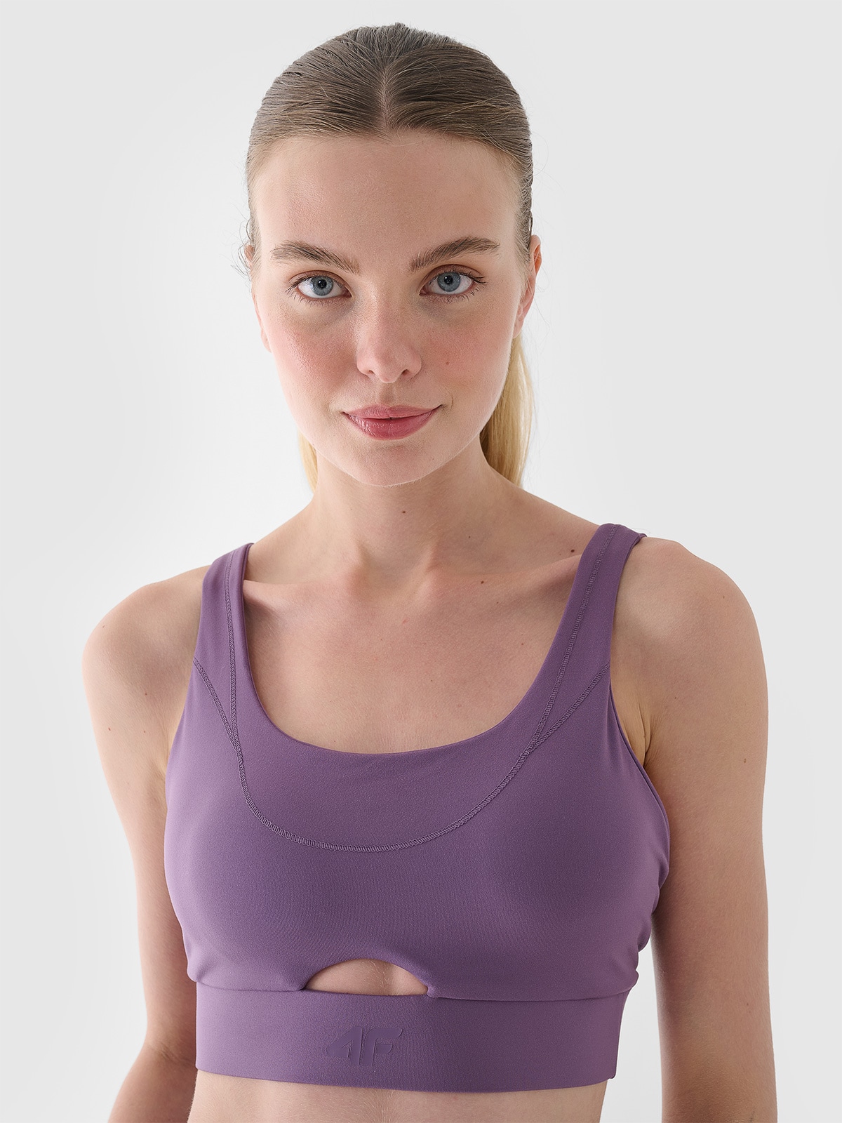 Liemenėlė jogai su maža parama - violetinė
