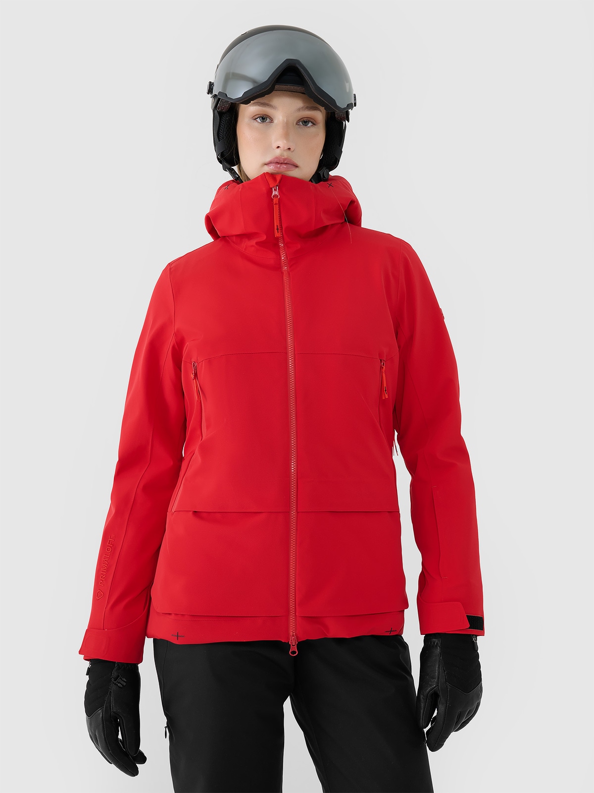 Moteriška 4FPro slidinėjimo striukė Dermizax 20000/20000 membrana - raudona