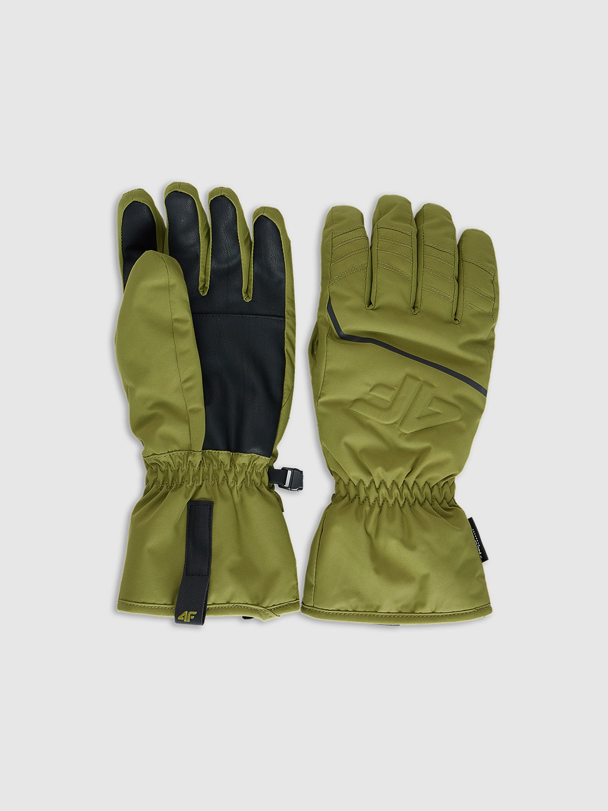 Vyriškos Thinsulate slidinėjimo pirštinės NeoDry su membrana - khaki spalvos