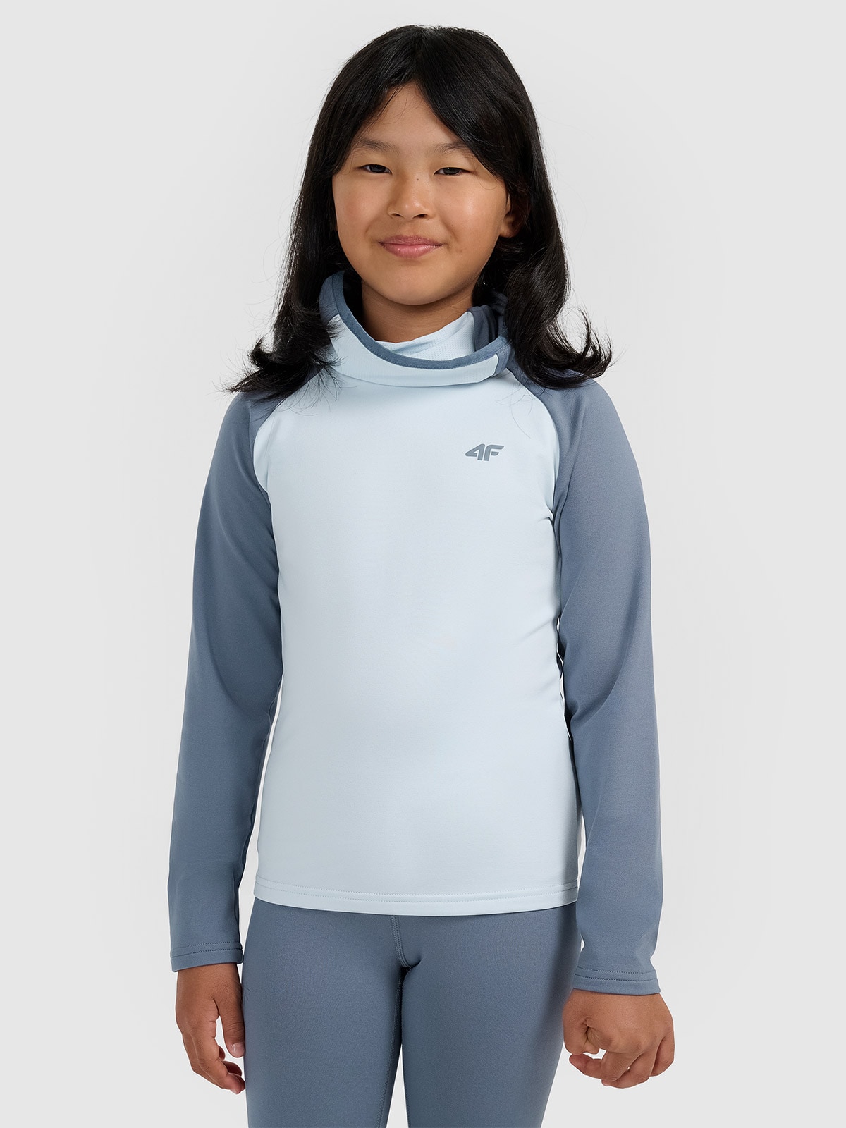 Vaikiškas termoaktyvus sukarštas apatinis trikotažas (viršus) - pilkas