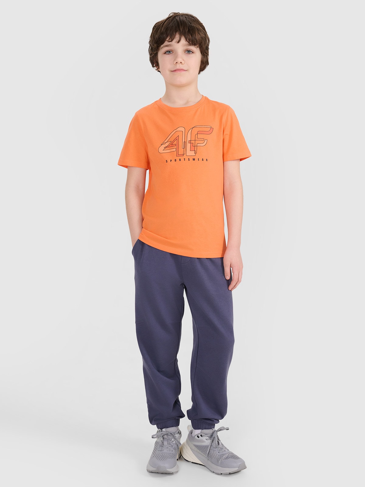 Sportinės jogger kelnės berniukams - pilkos