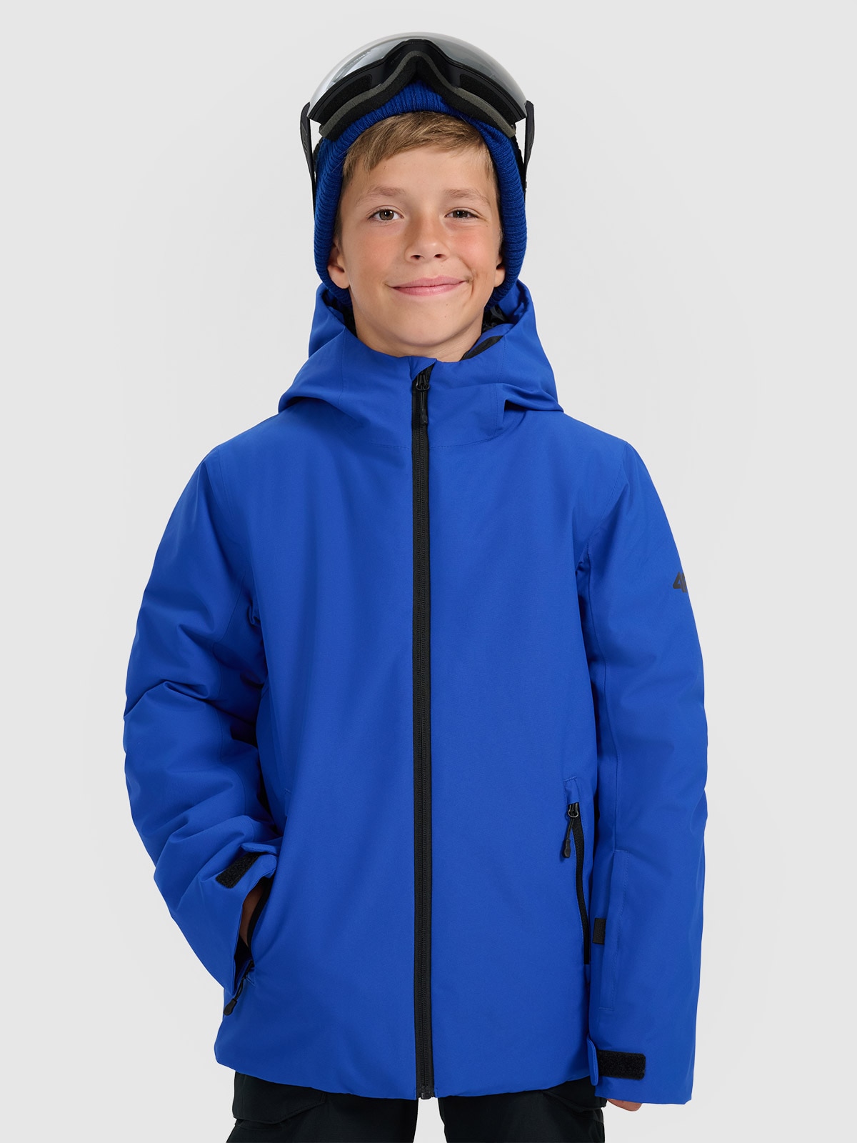 Slidinėjimo striukė berniukams 5000 membrana - mėlyna