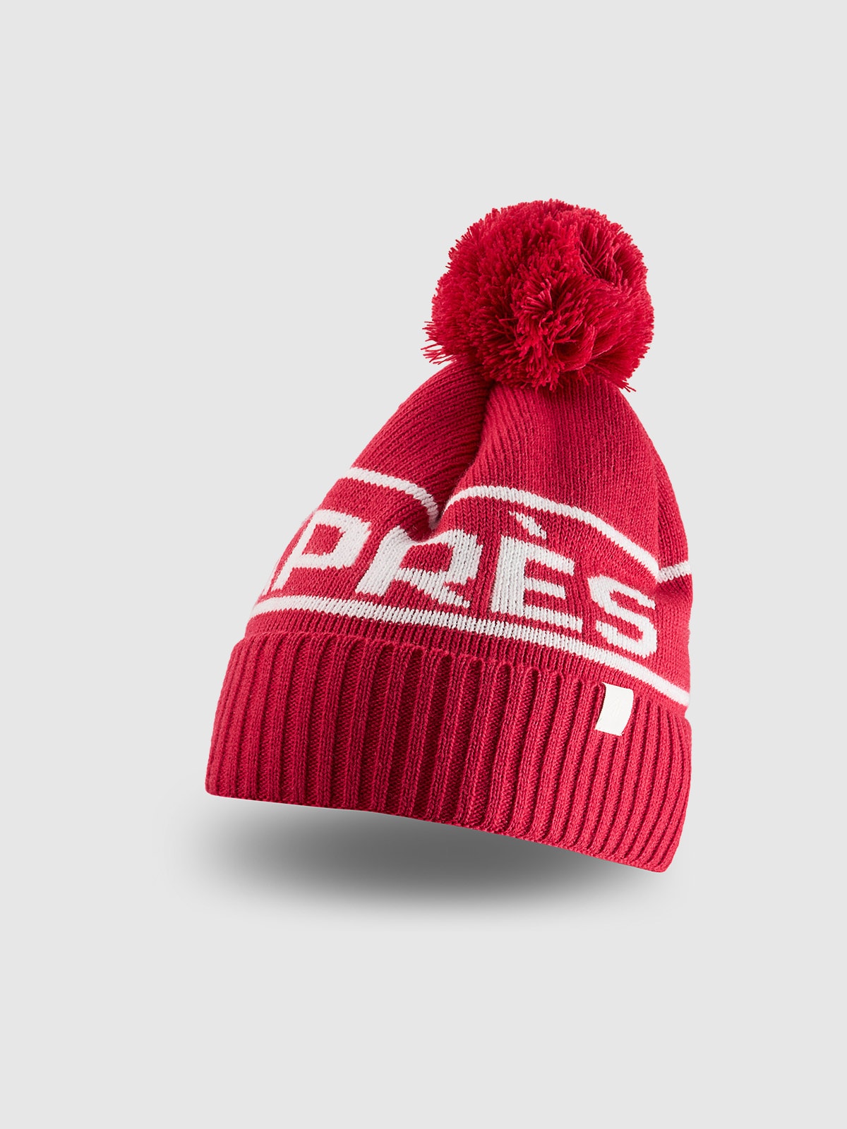 Moteriška žieminė kepurė su vilnos priemaiša - raudona